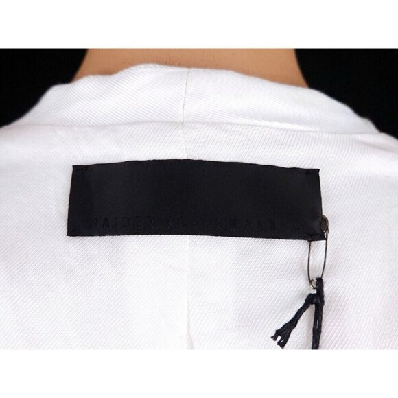 Haider Ackermann Single Breasted Blazer FR 36 US 4 White NWT - Picture 13 of 16